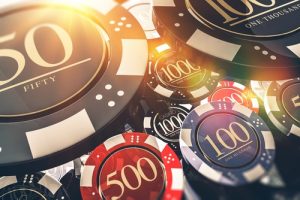 jetons de 50, 100, 500 et 1000